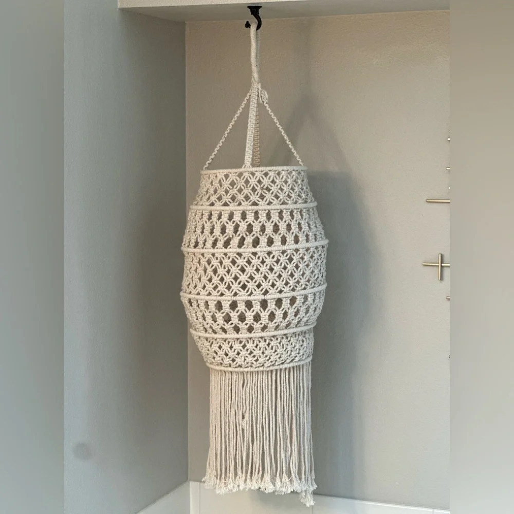 Large Boho macrame hanging fixture